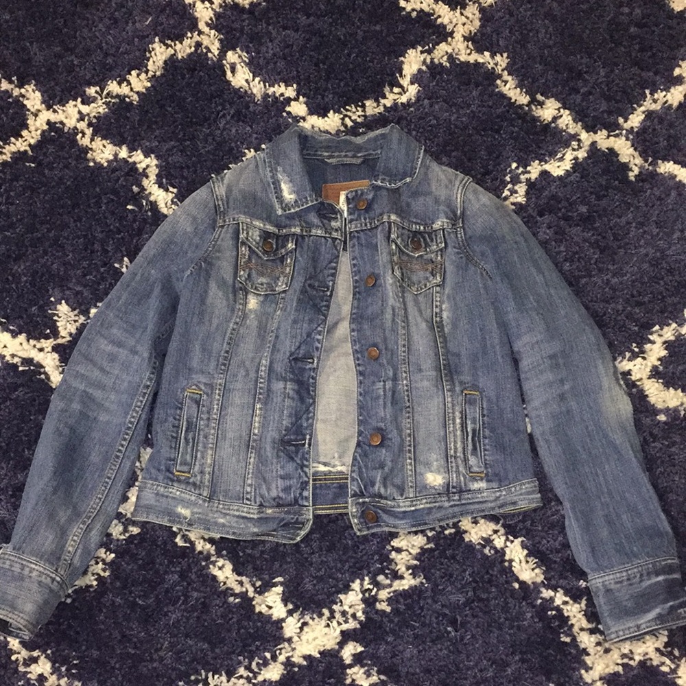 Abercrombie and Fitch distressed jean jacket
